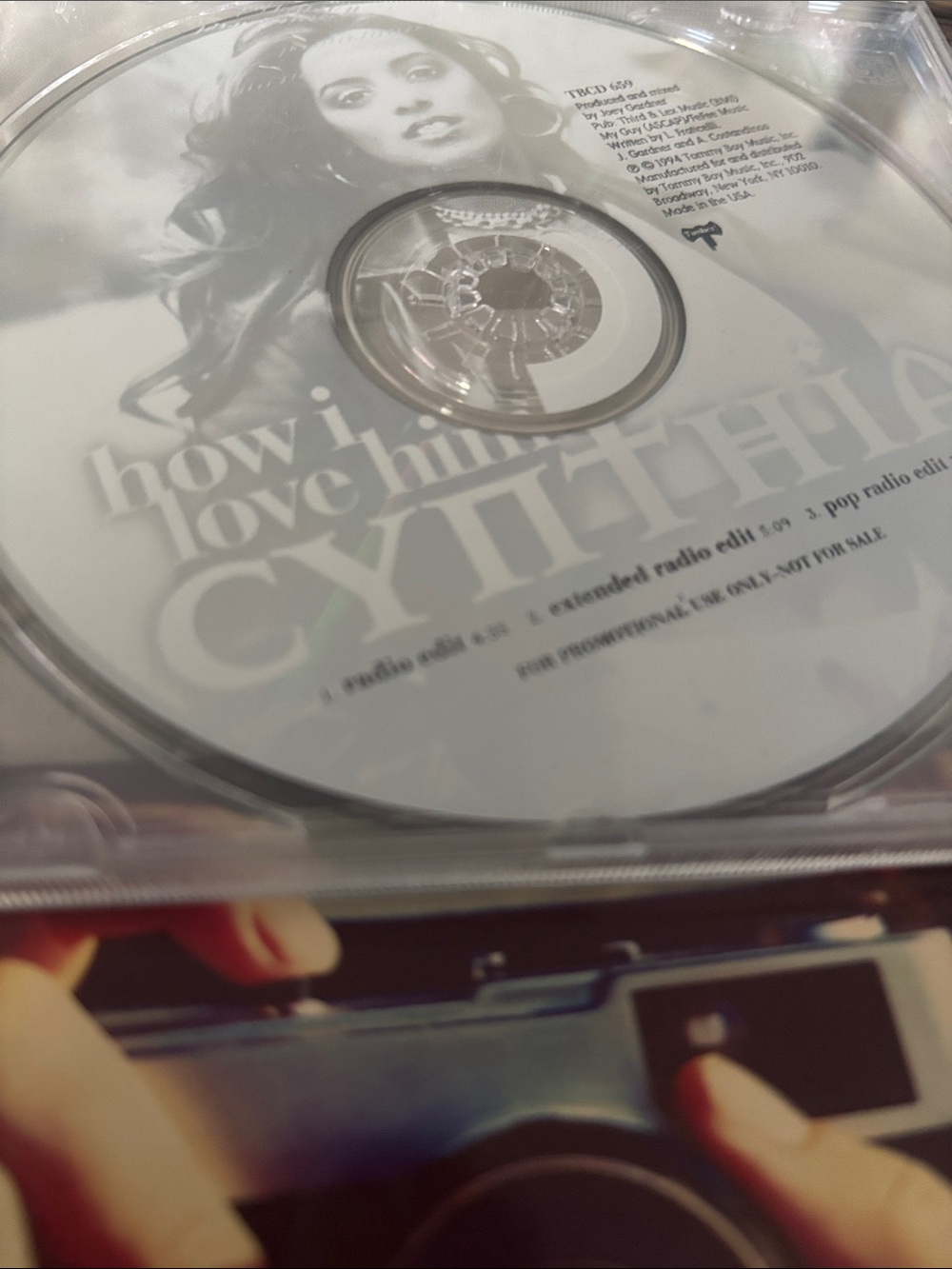 How I Love Him CD Single - Cynthia -CD single for the 1994 freestyle track